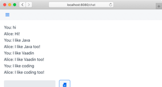 Building a chatbot app in Java | Vaadin