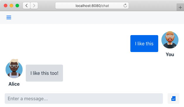 Building a chatbot app in Java | Vaadin image.