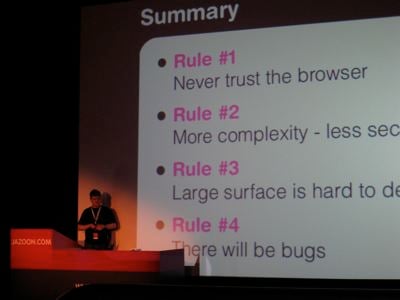 Joonas presenting at Jazoon