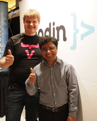 Joonas and Prashant at JavaOne2012