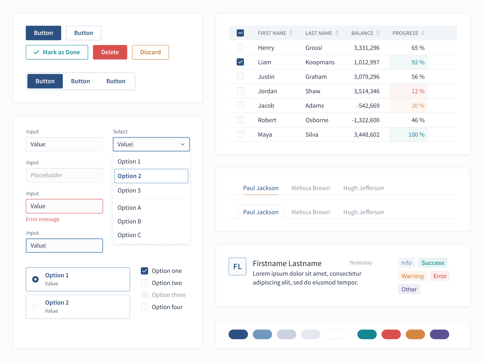 An example of a design system