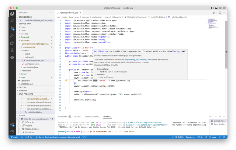 How to use Visual Studio Code with Java and Maven projects | Vaadin