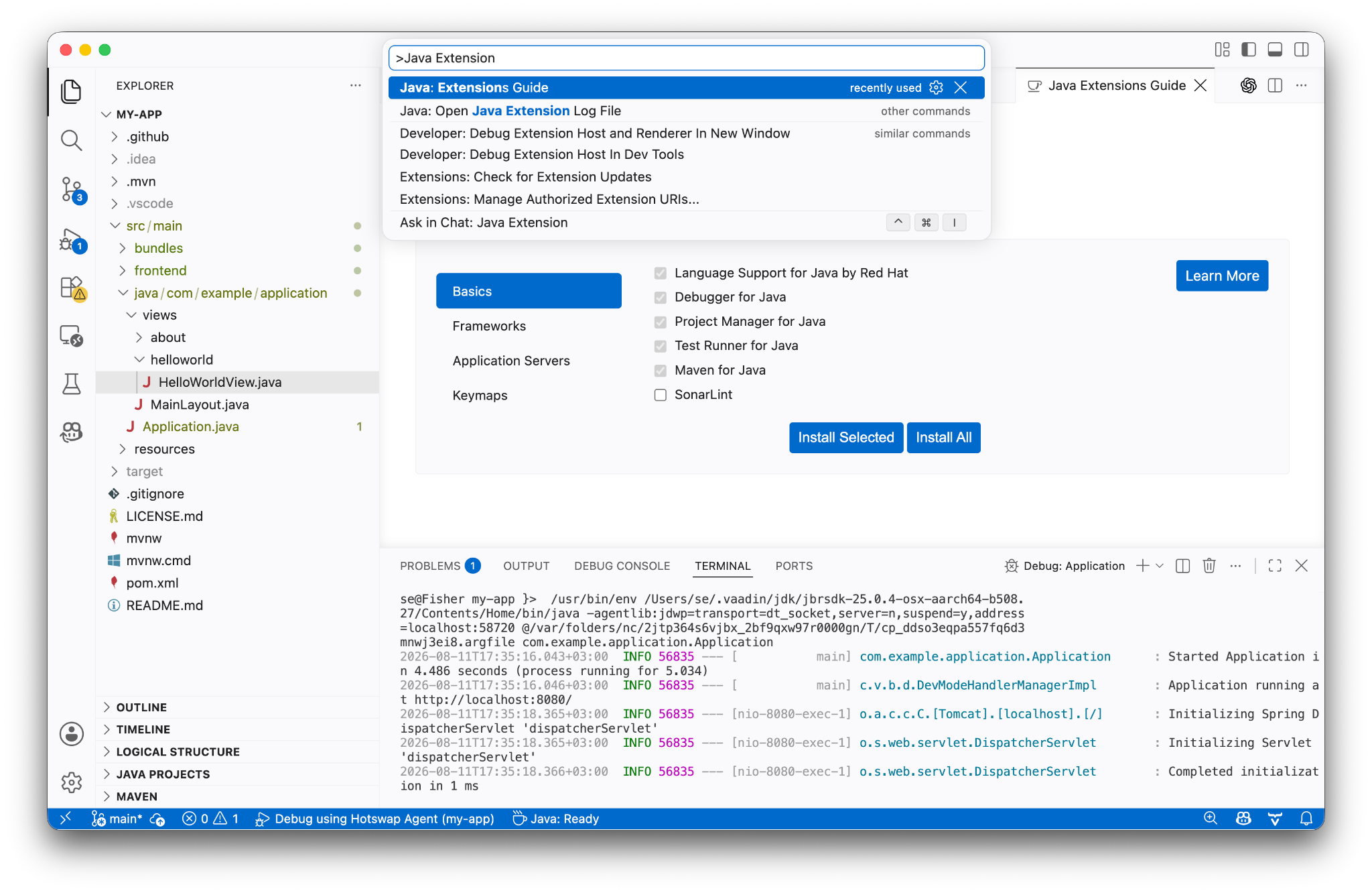 Java extensions guide