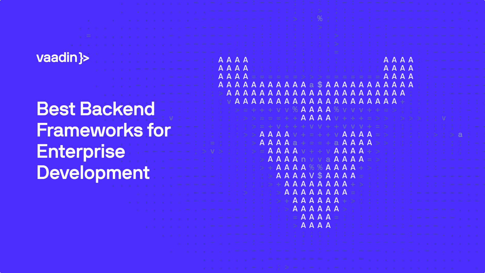 best backend frameworks for enterprise development