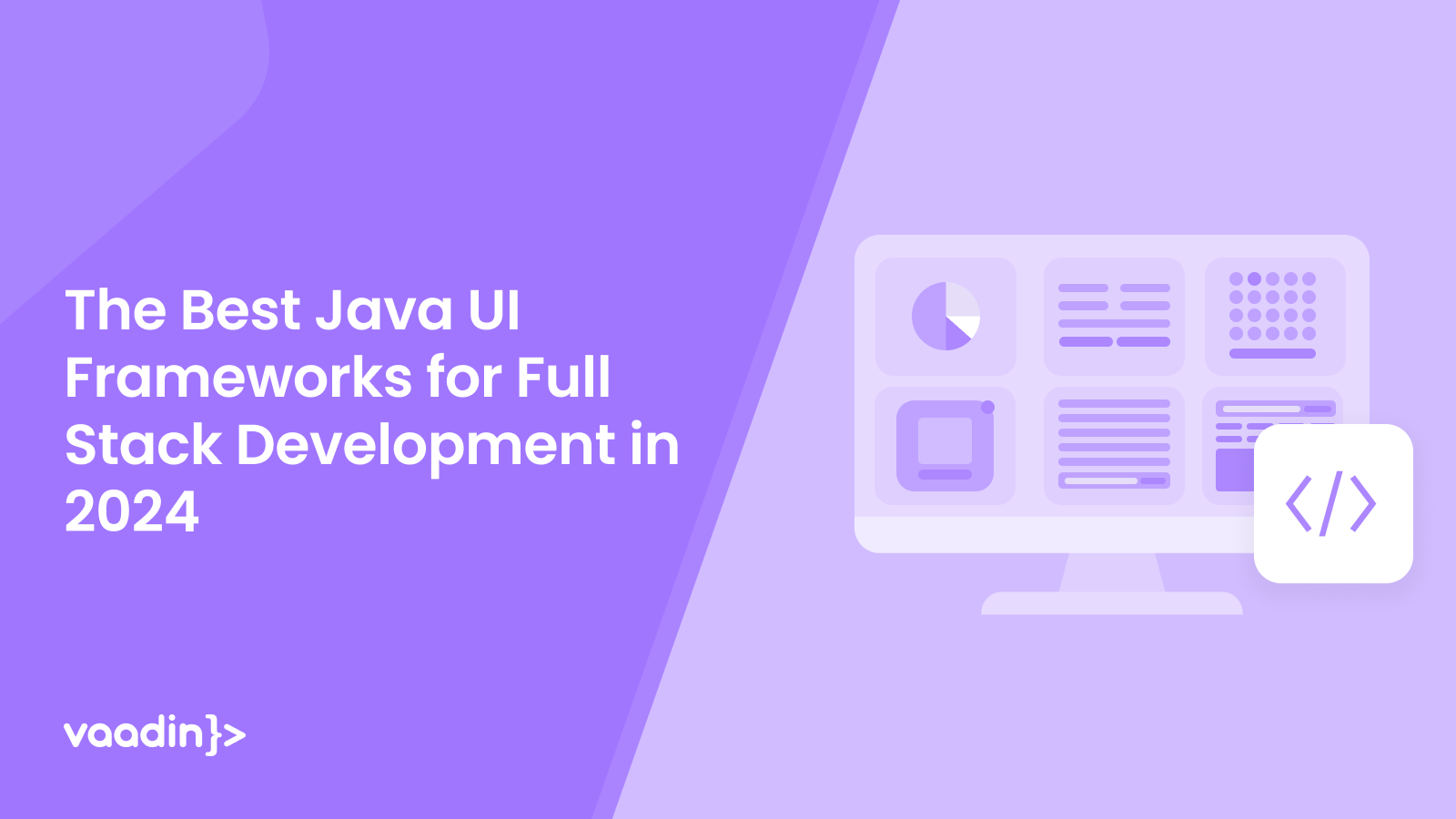 Top fullstack Java UI framworks 2024 