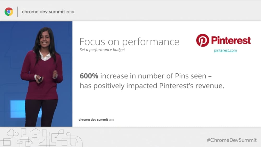 Pinterest increased the engagement in terms of pins seen by 600% by focusing on performance