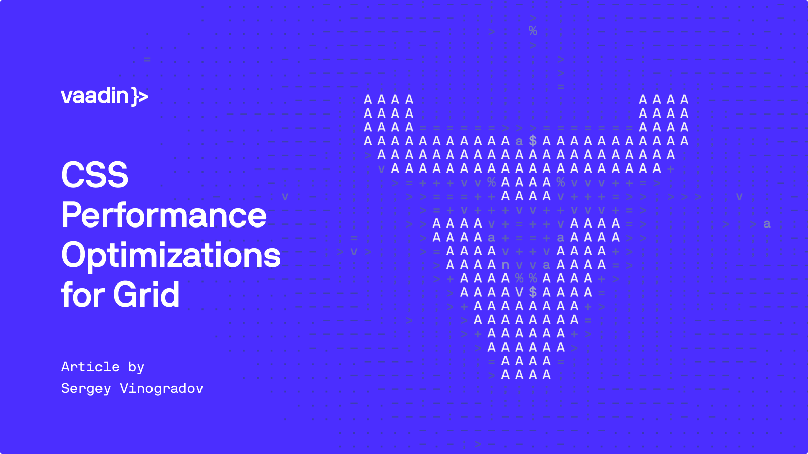 CSS Performance Optimizations for Vaadin Grid