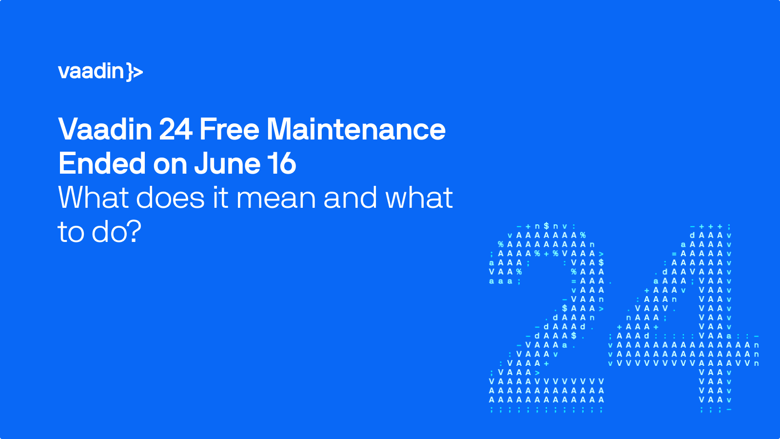 Vaadin 24 Extended Maintenance