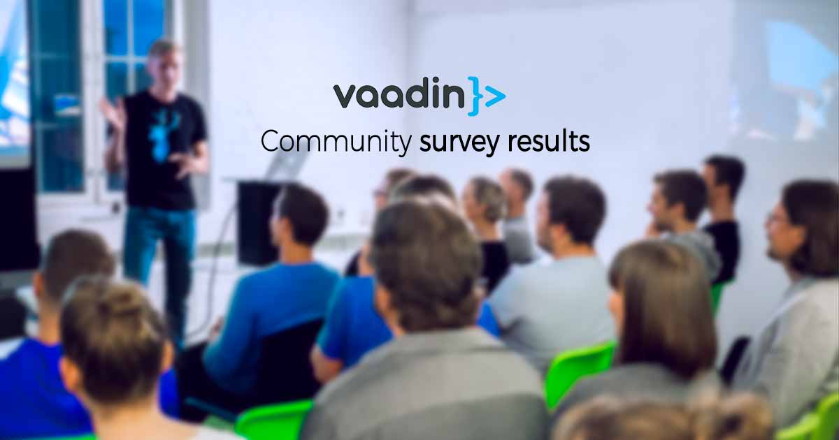 Vaadin Community survey results