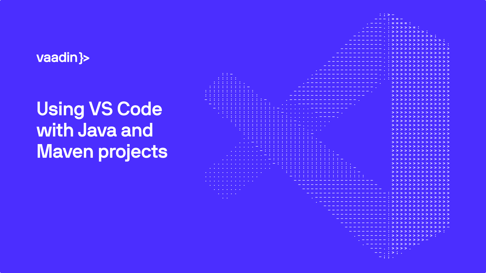 How to use Visual Studio Code with Java and Maven projects