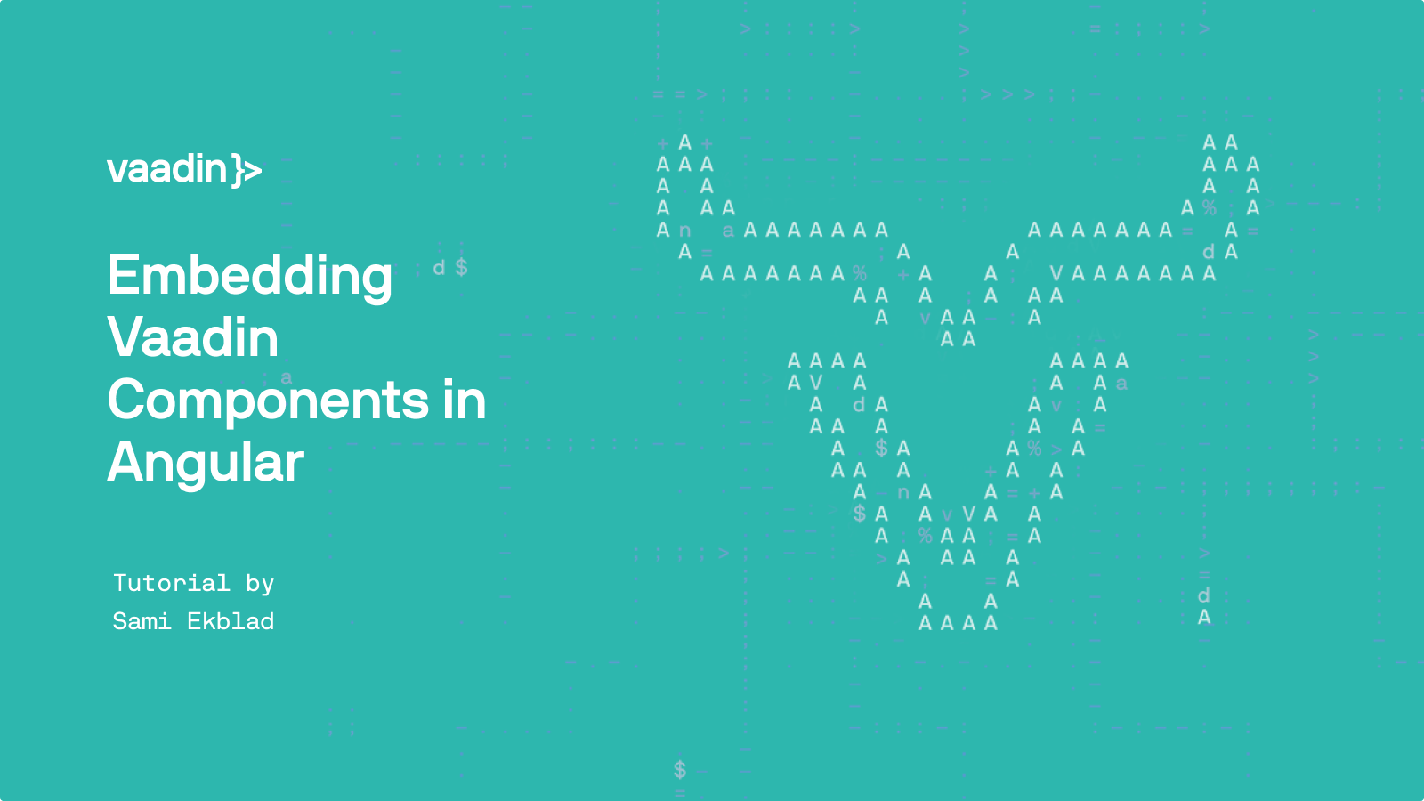 embedding Vaadin components in Angular